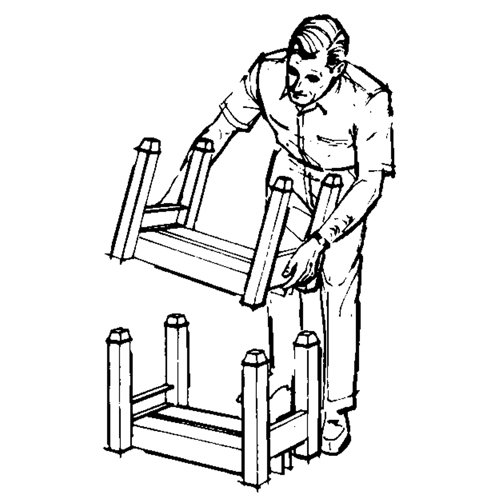 Supports empilables mobiles, 12" la x 16" p, Capacit&eacute; de 2500 lb Brunswick Fyr & Safety