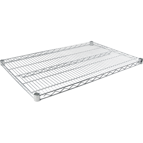 Tablette en treillis pour &eacute;tag&egrave;re robuste en treillis chromat&eacute;, 48" la x 24" p, Capacit&eacute; de 800 lb Brunswick Fyr & Safety