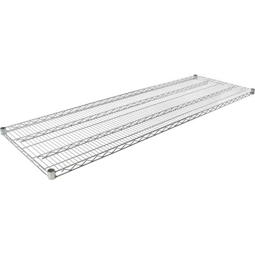 Wire Shelf for Heavy-Duty Chromate Wire Shelving, 60" W x 24" D, 600 lbs. Capacity Brunswick Fyr & Safety