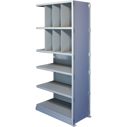 Interlok Shelving Unit, Steel, Boltless, 550 lbs. Capacity, 48" W x 88" H x 12" D Brunswick Fyr & Safety