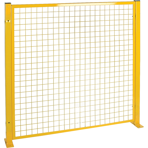 Mesh Style Perimeter Guard, 4' H x 4' W, Yellow Brunswick Fyr & Safety