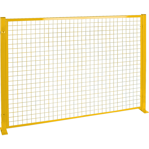 Mesh Style Perimeter Guard, 4' H x 8' W, Yellow Brunswick Fyr & Safety