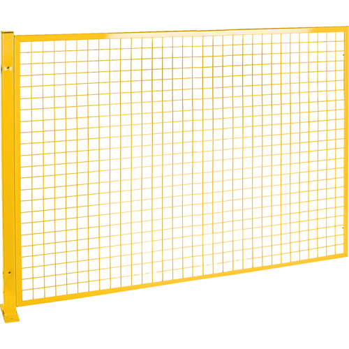 Mesh Style Perimeter Guard, 4' H x 8' W, Yellow Brunswick Fyr & Safety