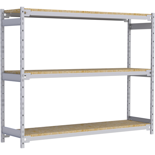 Wide Span Record Storage Shelving, Steel, 3 Shelves, 72" W x 18" D x 60" H Brunswick Fyr & Safety