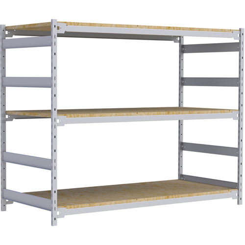 Wide Span Record Storage Shelving, Steel, 3 Shelves, 72" W x 32" D x 60" H Brunswick Fyr & Safety
