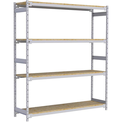 Wide Span Record Storage Shelving, Steel, 4 Shelves, 72" W x 18" D x 84" H Brunswick Fyr & Safety