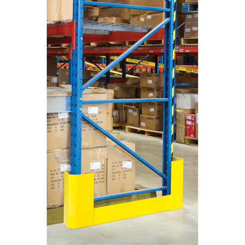Racking Aisle Protectors, 3" W x 53" L x 16" H, Safety Yellow Brunswick Fyr & Safety