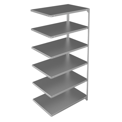 &eacute;l&eacute;ment de rayonnage, Acier galvanis&eacute;, Montant &agrave; fente, Capacit&eacute; 400 lb, 36" la x 72" h x 24" p Brunswick Fyr & Safety
