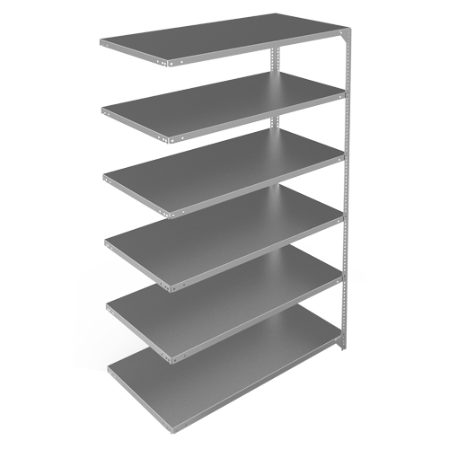 &eacute;l&eacute;ment de rayonnage, Acier galvanis&eacute;, Montant &agrave; fente, Capacit&eacute; 275 lb, 48" la x 72" h x 24" p Brunswick Fyr & Safety