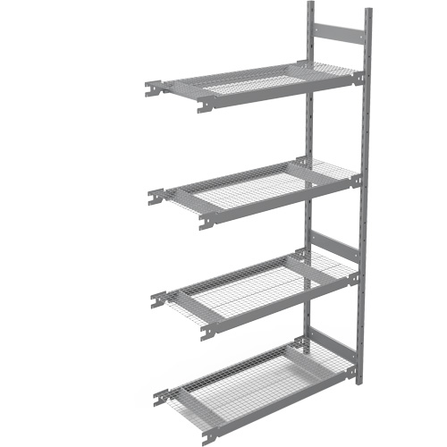 Wide Span Storage Shelving, Steel, Boltless, 1340 lbs. Capacity, 42" W x 84" H x 18" D Brunswick Fyr & Safety