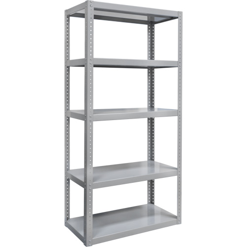 Heavy-Duty Shelving, Steel, Bolted, 3000 lbs. Capacity, 36" W x 72" H x 24" D Brunswick Fyr & Safety