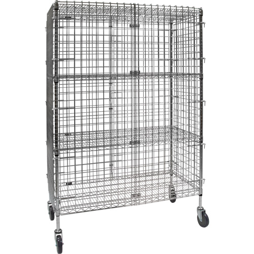 Chariot de s&eacute;curit&eacute;, Chrom&eacute;, 48" x 69" x 24", Capacit&eacute; 500 lb Brunswick Fyr & Safety