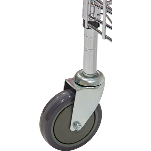 Chariot de s&eacute;curit&eacute;, Chrom&eacute;, 48" x 69" x 24", Capacit&eacute; 500 lb Brunswick Fyr & Safety