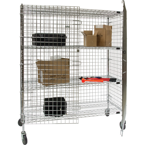 Chariot de s&eacute;curit&eacute;, Chrom&eacute;, 60" x 69" x 24", Capacit&eacute; 500 lb Brunswick Fyr & Safety