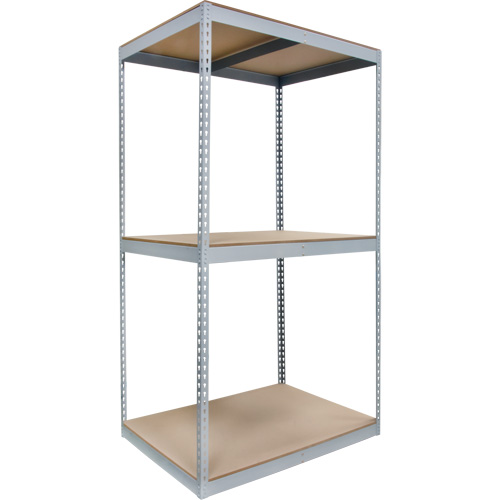Heavy-Duty Shelving, Steel, Boltless, 1200 lbs. Capacity, 48" W x 84" H x 36" D Brunswick Fyr & Safety