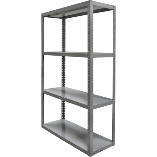 Heavy-Duty Shelving, Steel, Bolted, 3000 lbs. Capacity, 36" W x 72" H x 24" D Brunswick Fyr & Safety