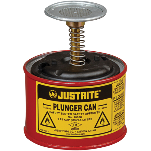 Plunger Cans, 1 pt. Capacity Brunswick Fyr & Safety