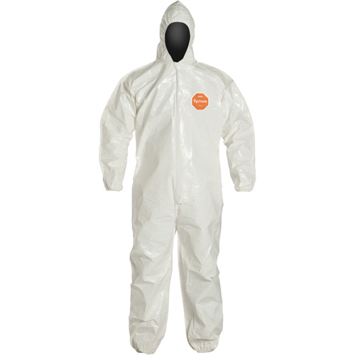 Tychem&reg; 4000 Coverall, 2X-Large, White Brunswick Fyr & Safety