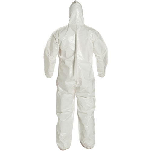 Tychem&reg; 4000 Coveralls, Large, White Brunswick Fyr & Safety