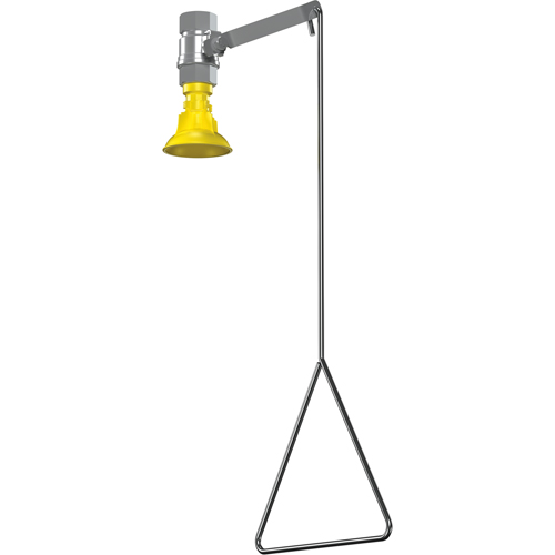 Douche d'urgence &agrave; alimentation verticale, Montage au plafond Brunswick Fyr & Safety