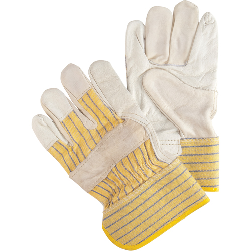 Abrasion-Resistant Fitter's Gloves, X-Large, Grain Cowhide Palm Brunswick Fyr & Safety
