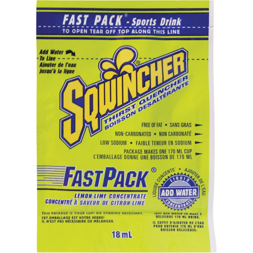 Sqwincher&reg; Boisson de r&eacute;hydratation Fast Pack, Emballage-portion, Citron-lime Brunswick Fyr & Safety