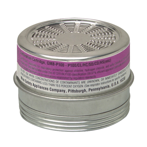 Cartouches pour respirateurs Comfo, Cartouche gaz/vapeur, Gaz acide/P100 Brunswick Fyr & Safety