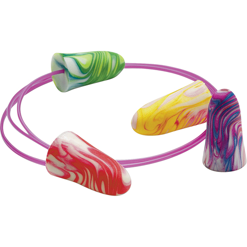 Bouchons d'oreilles en mousse SparkPlugs, Vrac - Boîte, Avec cordon Brunswick Fyr & Safety