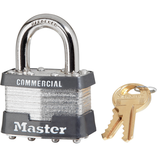 Cadenas lamin&eacute;, Argent, Cl&eacute;s identiques, Acier lamin&eacute;, Largeur de 1-3/4" Brunswick Fyr & Safety