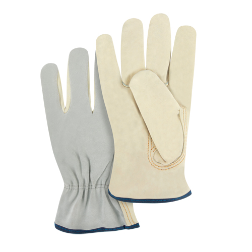 Split Back Driver's Gloves, X-Large, Grain Cowhide Palm Brunswick Fyr & Safety