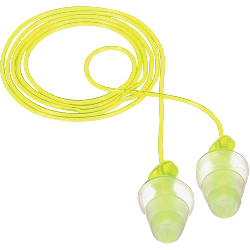Bouchons d'oreilles r&eacute;utilisables &agrave; trois brides E-A-R, Avec cordon, Vrac - Sac en poly, 26 dB NRR, Taille unique Brunswick Fyr & Safety