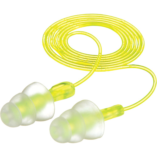 Bouchons d'oreilles r&eacute;utilisables &agrave; trois brides E-A-R, Avec cordon, Vrac - Sac en poly, 26 dB NRR, Taille unique Brunswick Fyr & Safety