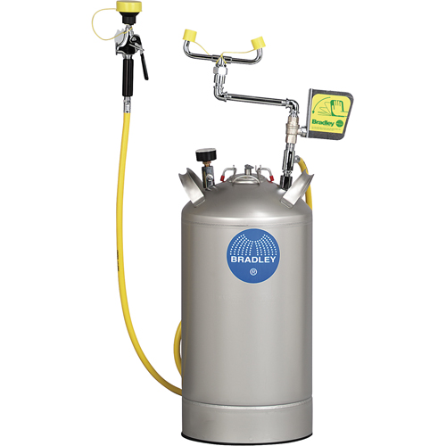 Portable Eyewash Station, Pressurized, 15 gal. Capacity, Meets ANSI Z358.1 Brunswick Fyr & Safety