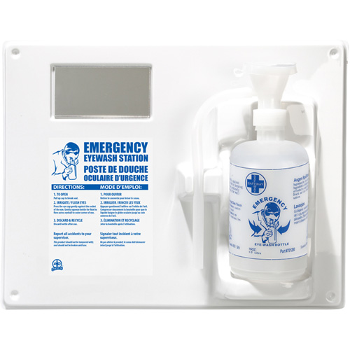 Poste de douche oculaire - Poste simple a/bouteille vide Brunswick Fyr & Safety