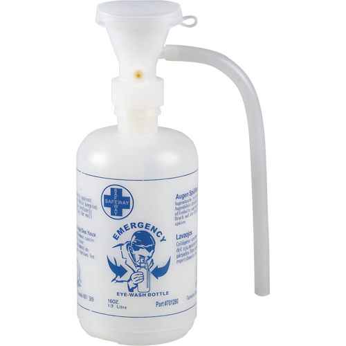 Accessoires pour poste de douche oculaire - Gouttes ophtalmiques, bouteille vide Brunswick Fyr & Safety