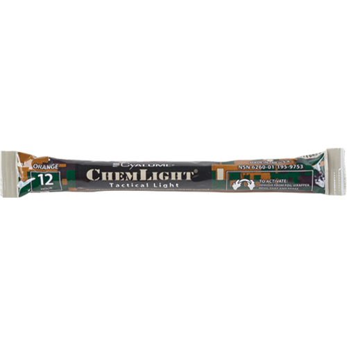 B&acirc;tons de s&eacute;curit&eacute; luminescents Cyalume 6", Orange, Dur&eacute;e 12 h Brunswick Fyr & Safety