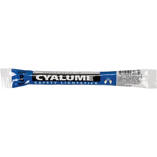 B&acirc;tons de s&eacute;curit&eacute; luminescents Cyalume 6", Bleu, Dur&eacute;e 8 h Brunswick Fyr & Safety