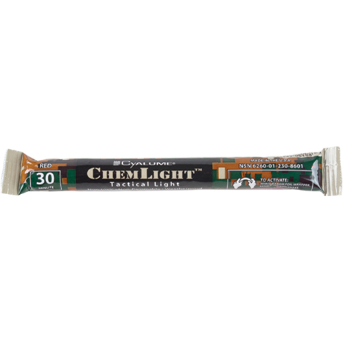 B&acirc;tons de s&eacute;curit&eacute; luminescents Cyalume 6", Rouge, Dur&eacute;e 30 min Brunswick Fyr & Safety