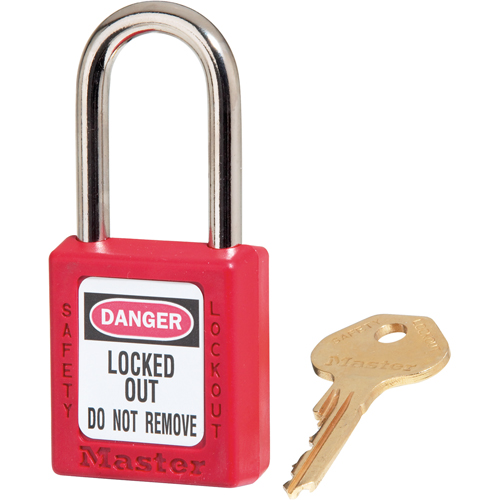 Cadenas Zenex, Cadenas de s&eacute;curit&eacute;, Cl&eacute;s diff&eacute;rentes, Thermoplastique, Largeur de 1-1/2" Brunswick Fyr & Safety