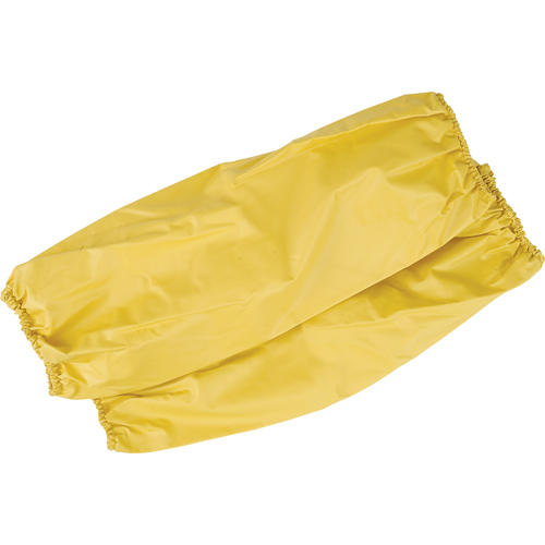 Disposable Sleeves with Elastic Cuffs, 18" long, Polyester/PVC, Yellow Brunswick Fyr & Safety