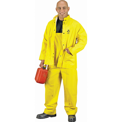 Lightweight Flame Retardant Rainsuit, Large, High Visibility Yellow Brunswick Fyr & Safety
