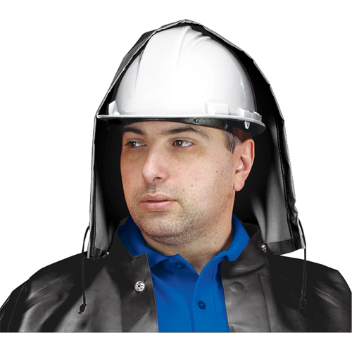 SBR Vulcan Rain Hood, One Size, Black, Rubber Brunswick Fyr & Safety