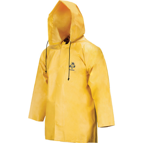 Manteau imperm&eacute;able Neo-slick r&eacute;sistant aux produits chimiques & &agrave; l'acide, T-Grand, Jaune, N&eacute;opr&egrave;ne Brunswick Fyr & Safety