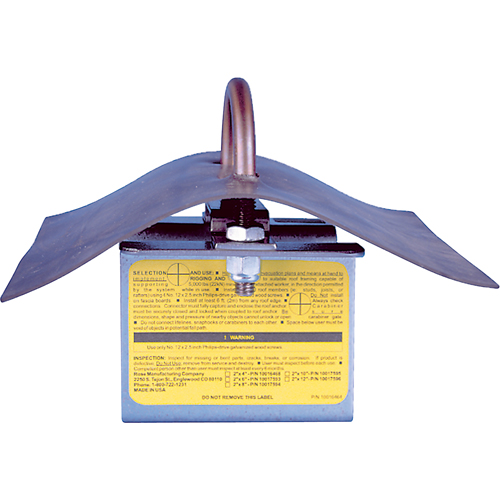 Permanent Roof Anchor, Roof, Permanent Use Brunswick Fyr & Safety