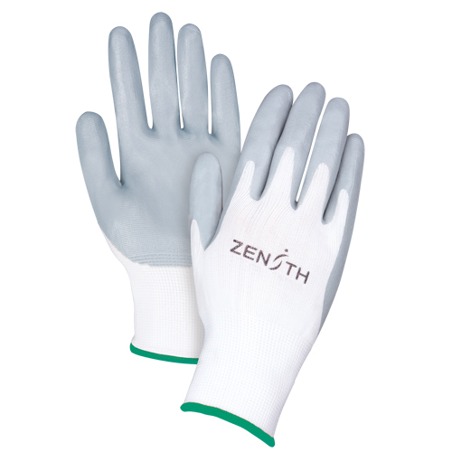 Lightweight Breathable Coated Gloves, 8/Medium, Foam Nitrile Coating, 13 Gauge, Polyester Shell Brunswick Fyr & Safety