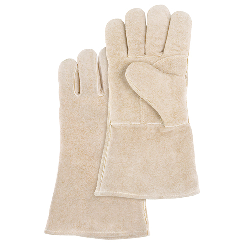 Premium Welder's Gloves, Split Cowhide, Size Large Brunswick Fyr & Safety