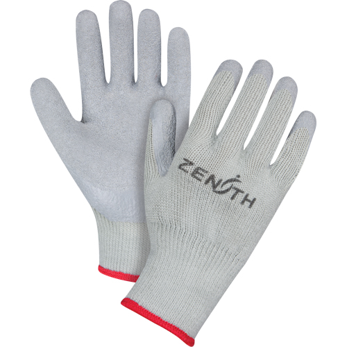 Gants enduits &agrave; doublure confortable en caoutchouc naturel, 8/Moyen, R&ecirc;vetement Latex de caoutchouc, Calibre 10, Enveloppe en Polyester/Coton Brunswick Fyr & Safety