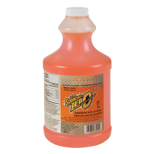Sqwincher&reg; ZERO&reg; Rehydration Drink, Concentrate, Orange Brunswick Fyr & Safety