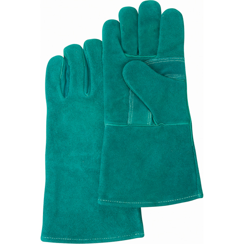 Premium Welder's Gloves, Split Cowhide, Size Large Brunswick Fyr & Safety