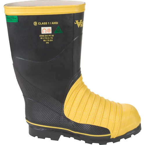 Bottes professionnelles Miner 49ER pour l'exploitation mini&egrave;re, Caoutchouc, Embout Acier, Pointure 7 Brunswick Fyr & Safety